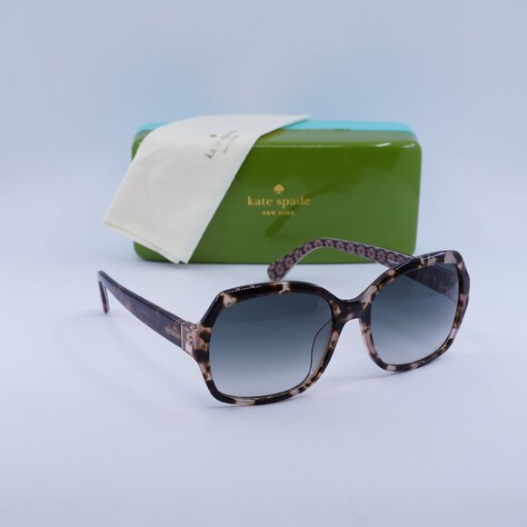 Kate Spade AMBERLYNN/S 0MAP 9K Square Sunglasses - Havana/Green main image 11